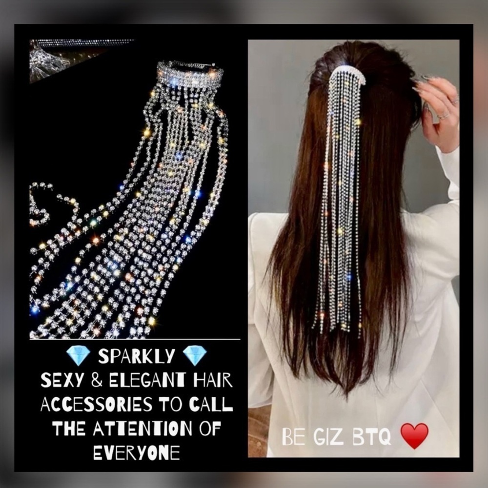 Super Elegant Rhinestones Hairpin to Enhance your Casual or Night Our Hair look